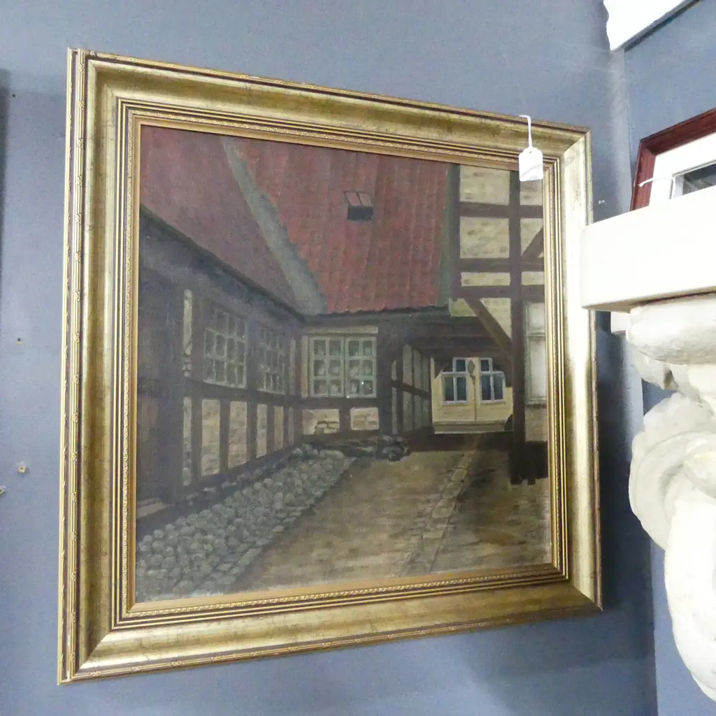OIL ON CANVAS, SIGNED ON REVERSE, 430x430mm Image 1++