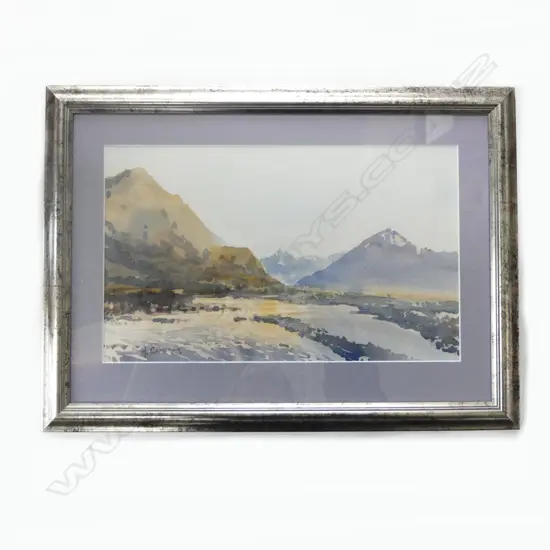 H.CAMERON, Silver framed WC LANDSCAPE, 390 X 240 mm