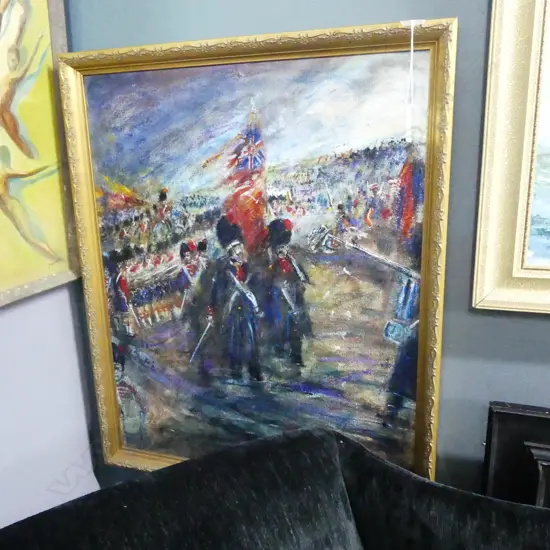FRAMED OIL ON BOARD INKERMAN SIGNED PETER PURCELL H530 L420MM