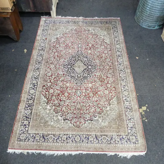 PERSIAN TABRIZ RUG, SILK ON WOOL, 2440x1570mm
