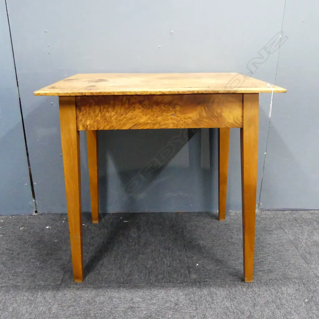 BURR WALNUT TOP TABLE 750x550x740mm (TOP MARKED) Image 1++