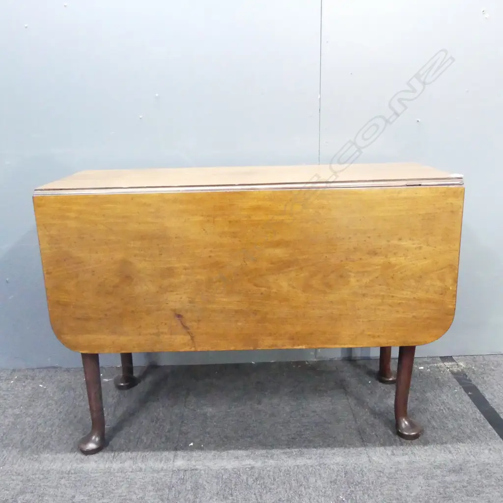 GEORGE III FADED WALNUT DROPLEAF TABLE 1130x980x710mm Image 1++