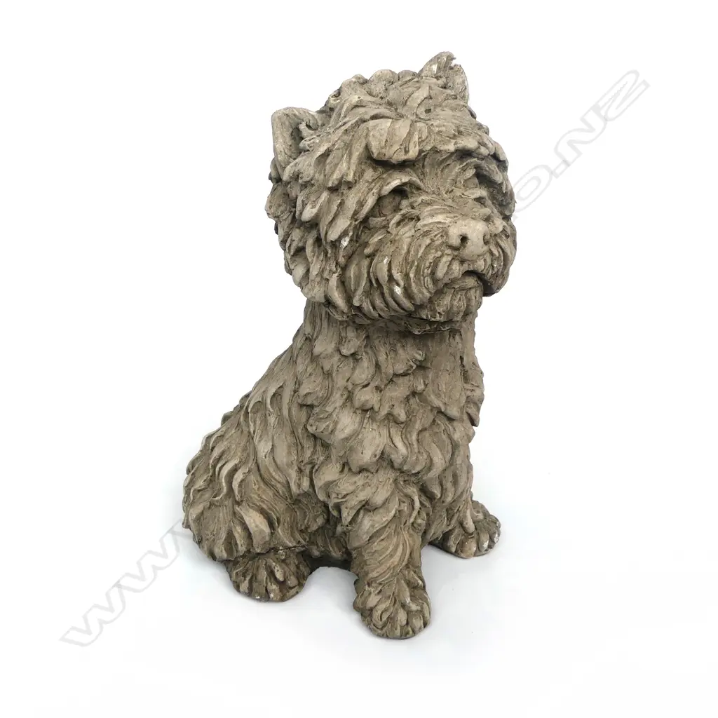 Concrete Small West Highland Terrier H.330mm.10kg Image 1++