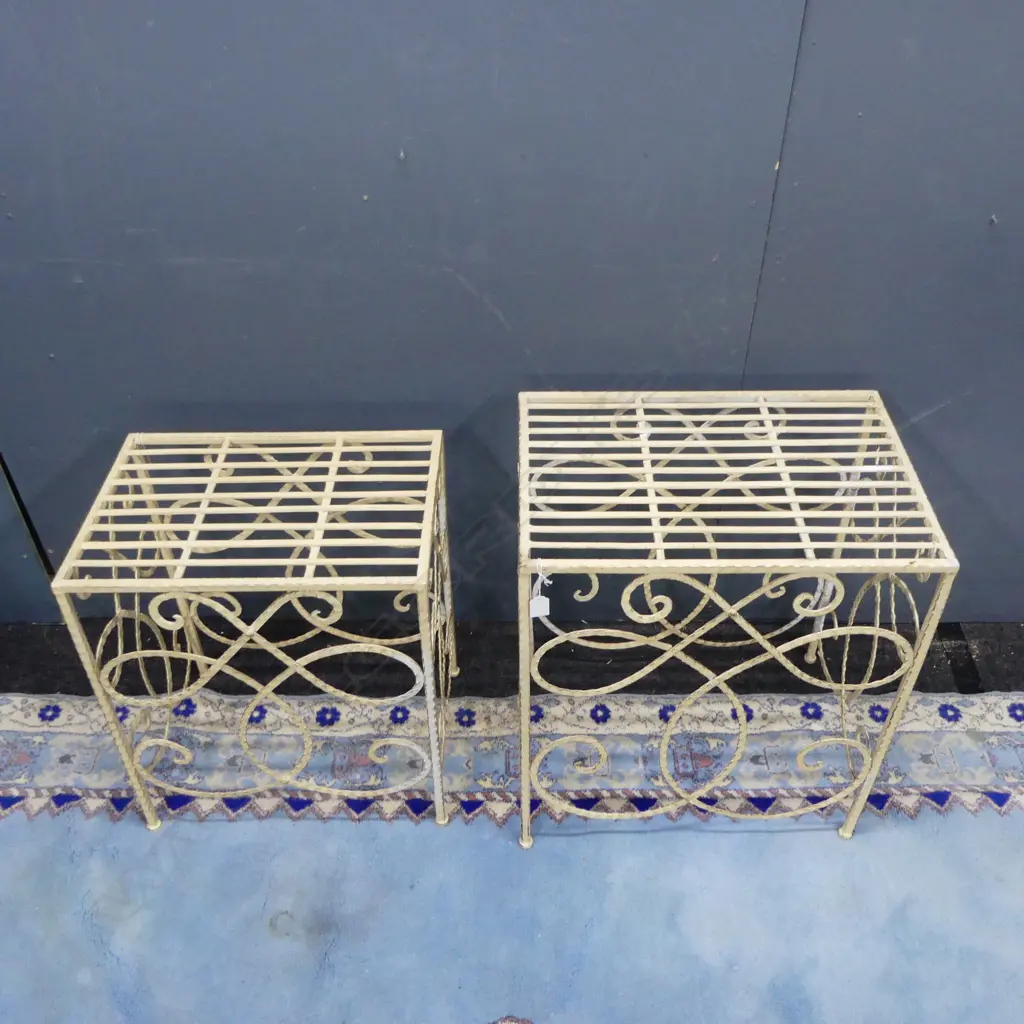 2 GARDEN TABLES  Image 1++