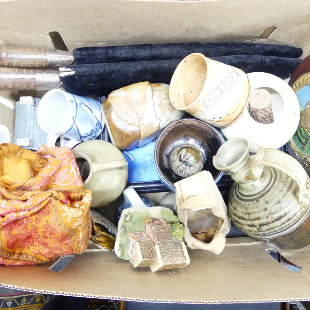 STUDIO POTTERY, PR ETHNIC KNIVES, 'TAMAKI' PLAQUE ETC Image 1++