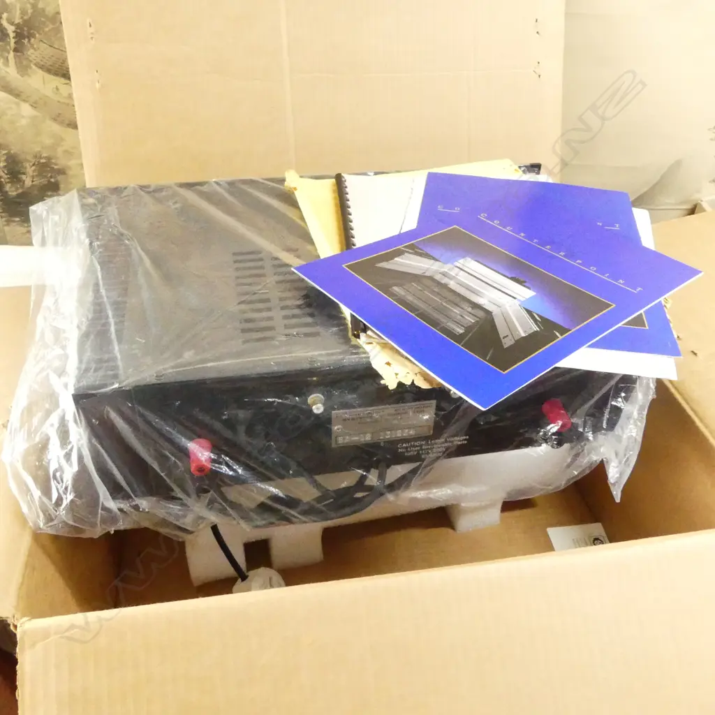 VINTAGE COUNTERPOINT SA-12 POWER AMPLIFIER; IN ORIGINAL BOX & OWNERS MANUAL Image 1++