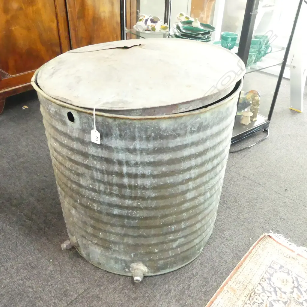 LARGE COPPER CISTERN  H 600mm x DIA 600mm Image 1++