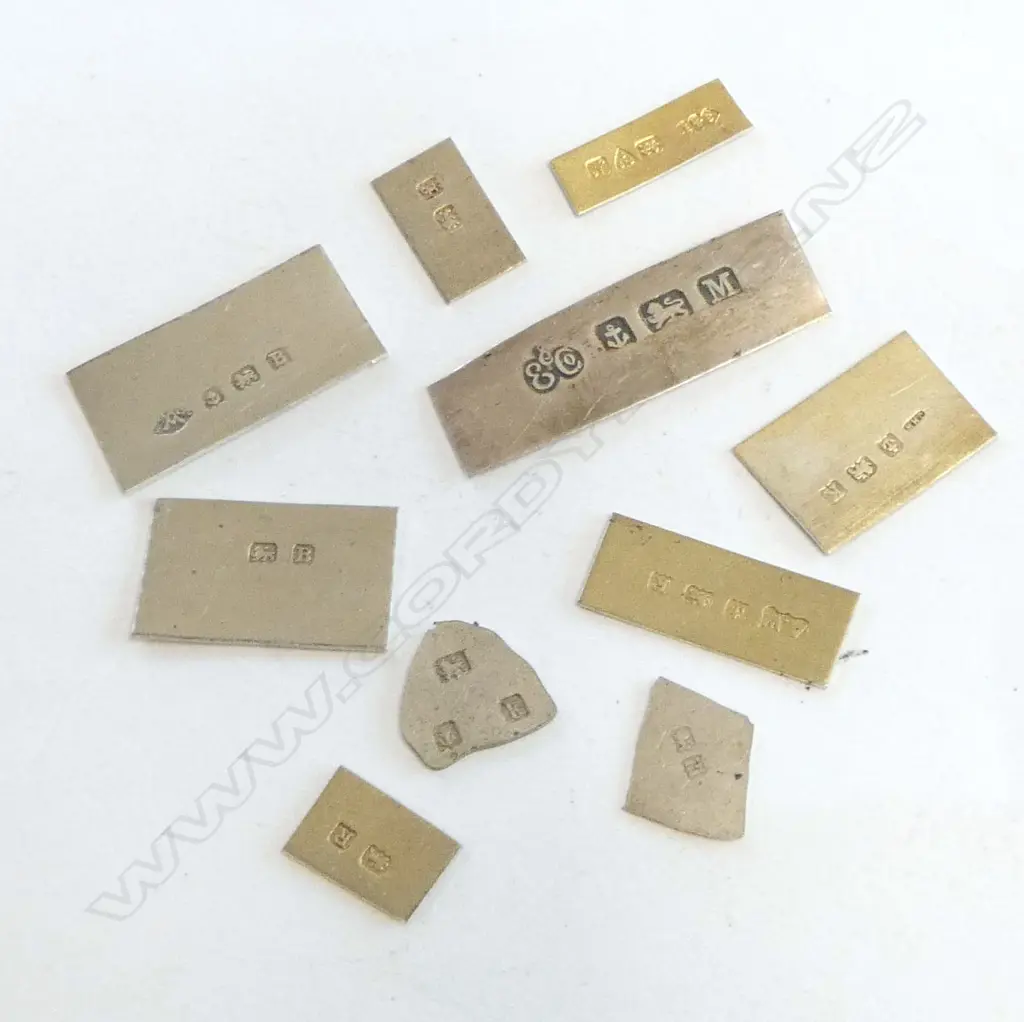 BAG OF STERLING HALLMARKED OFF CUT PLATES 12.7gm Image 1++
