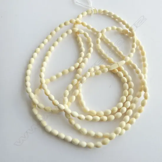 LONG IVORY BEAD NECKLACE L.1400mm