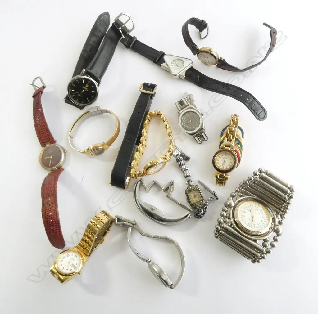 14 DESIGNER FASHION WRIST WATCHES, 2 STG Image 1++