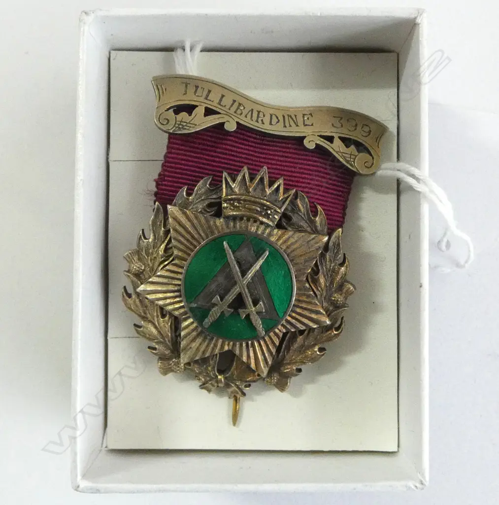 SILVER AND ENAMEL LODGE MEDAL Image 1++