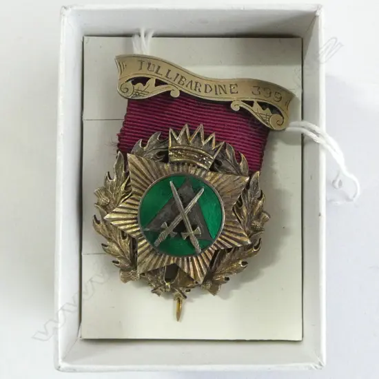 SILVER AND ENAMEL LODGE MEDAL