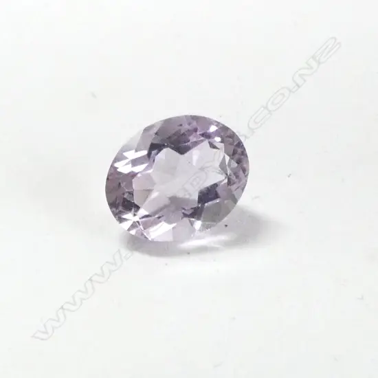 UNSET OVAL FACET CUT AMETHYST 10x8mm