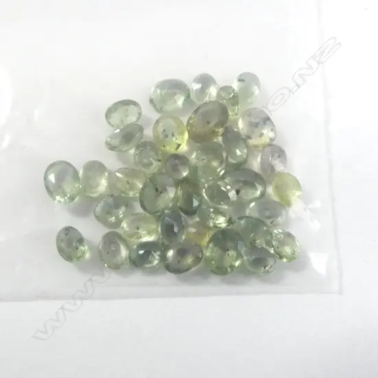 10CT SMALL GREEN OVAL SAPPHIRE 3x5mm