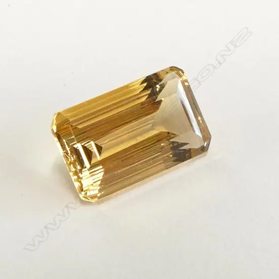 OCTAGON CUT LOOSE CITRINE, 11.36ct
