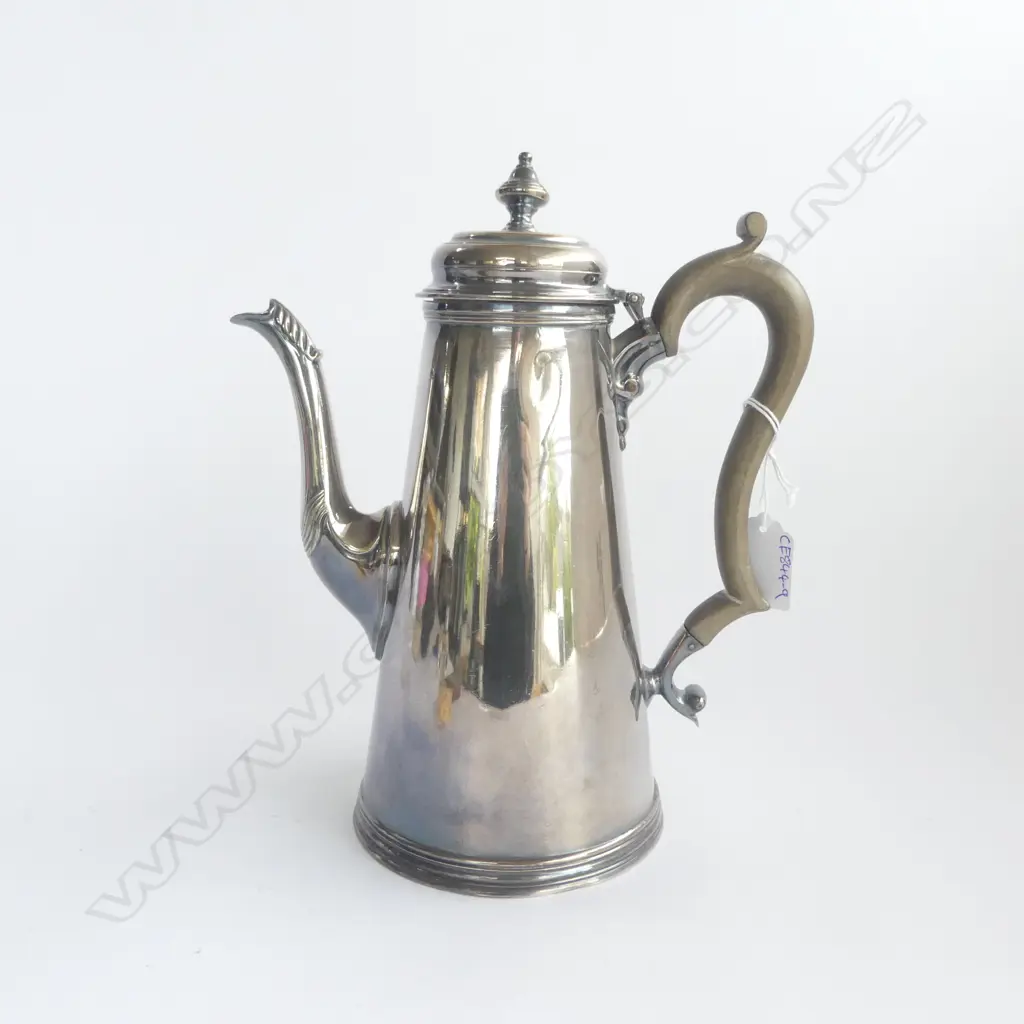SILVER PLATED GEORGIAN STYLE COFFEE POT H.250mm Image 1++