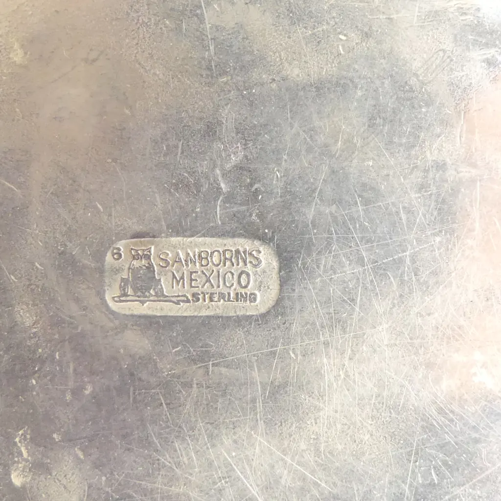 MEXICAN STERLING SILVER OVAL TRAY 240gm L.233mm Image 1++
