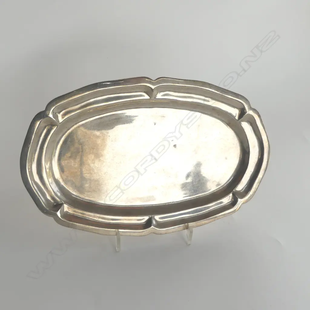 MEXICAN STERLING SILVER OVAL TRAY 240gm L.233mm Image 1++