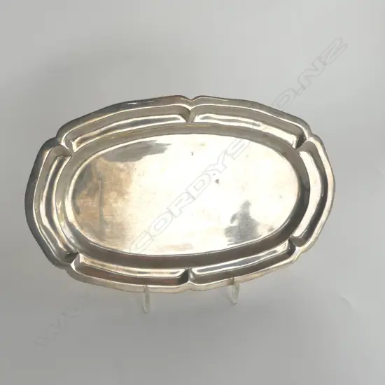 MEXICAN STERLING SILVER OVAL TRAY 240gm L.233mm