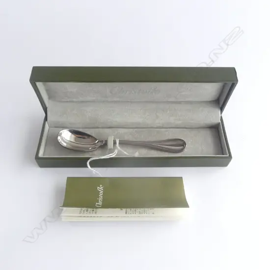 CHRISTOFLE SILVER SPOON, child size, 30gm