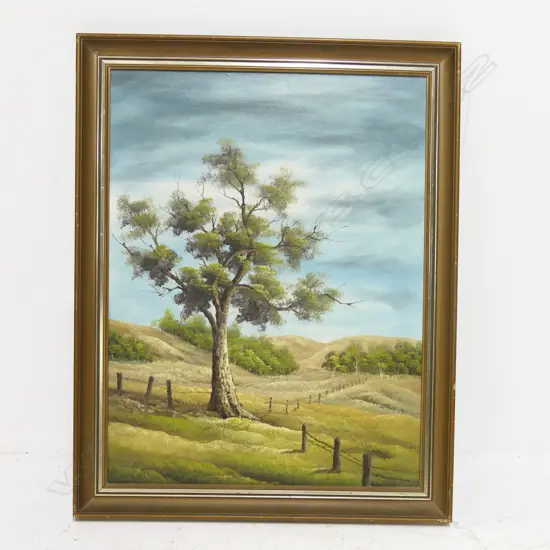 UNKNOWN ARTIST - LANDSCAPE WITH TREES, 580 x 445mm