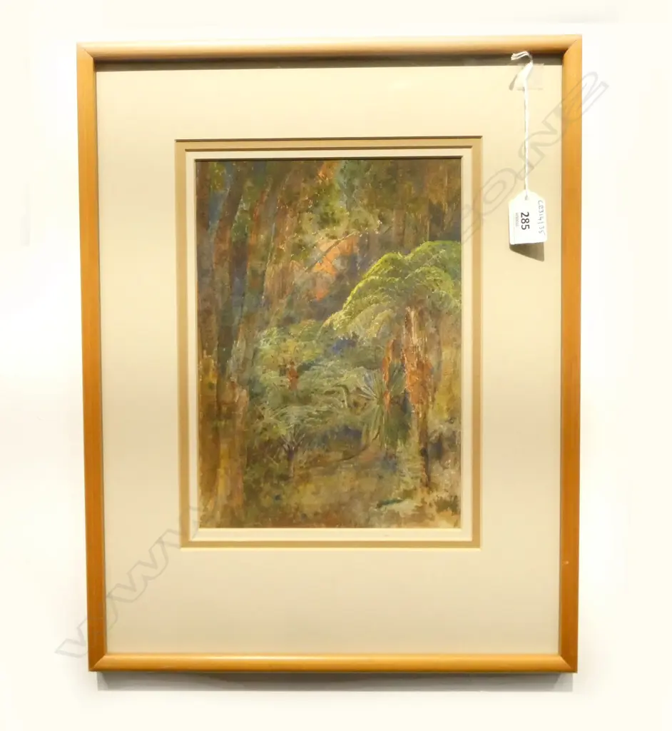 FRAMED W/C NATIVE BUSH H260 W190MM Image 1++