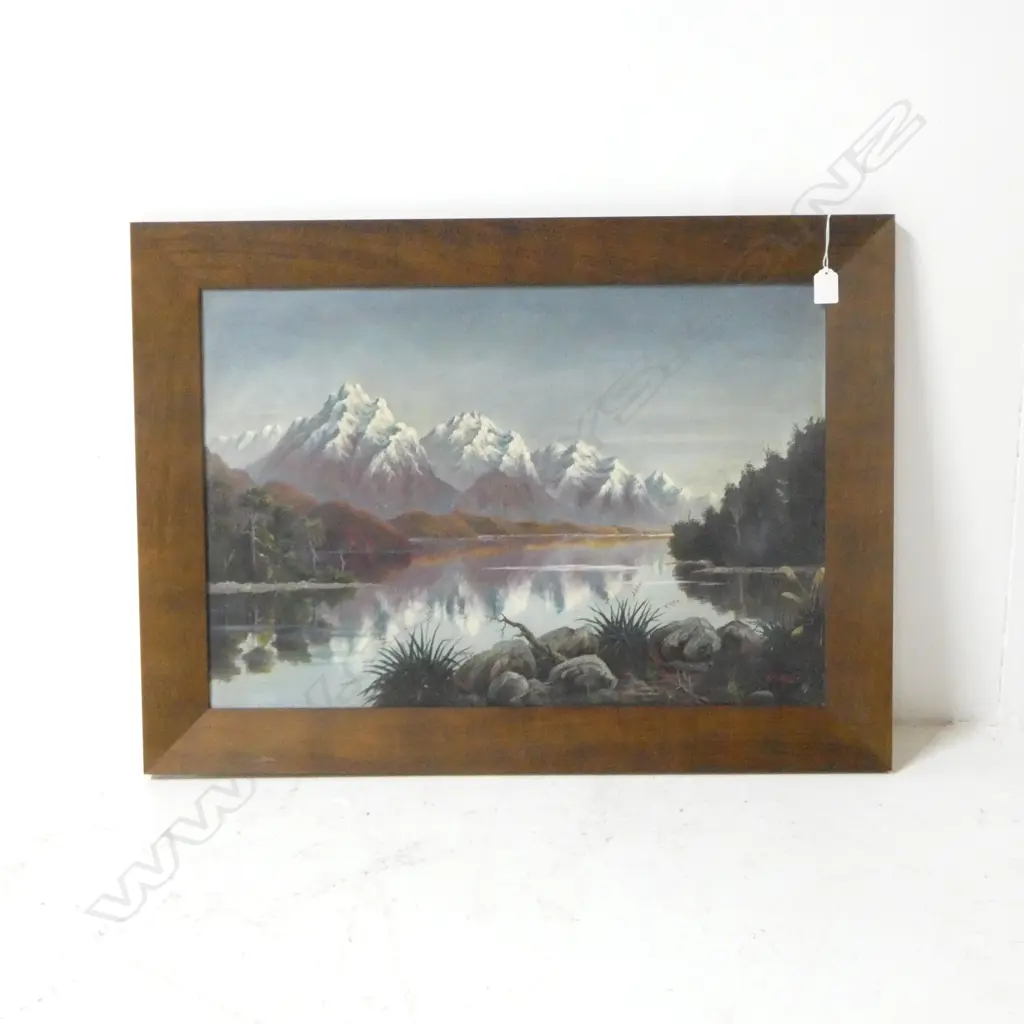 SEALY, W.B. - ALPINE SCENE, OIL, SIGNED, 440 x 640mm Image 1++