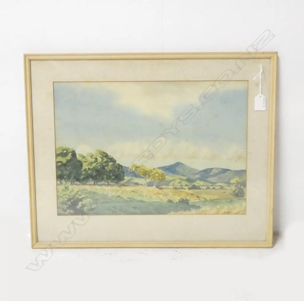 PATERSON, ALAN S. (1902-1968) - SUNLIGHT AND SHADOW, WATERCOLOUR, SIGNED, 300 x 420mm Image 1++