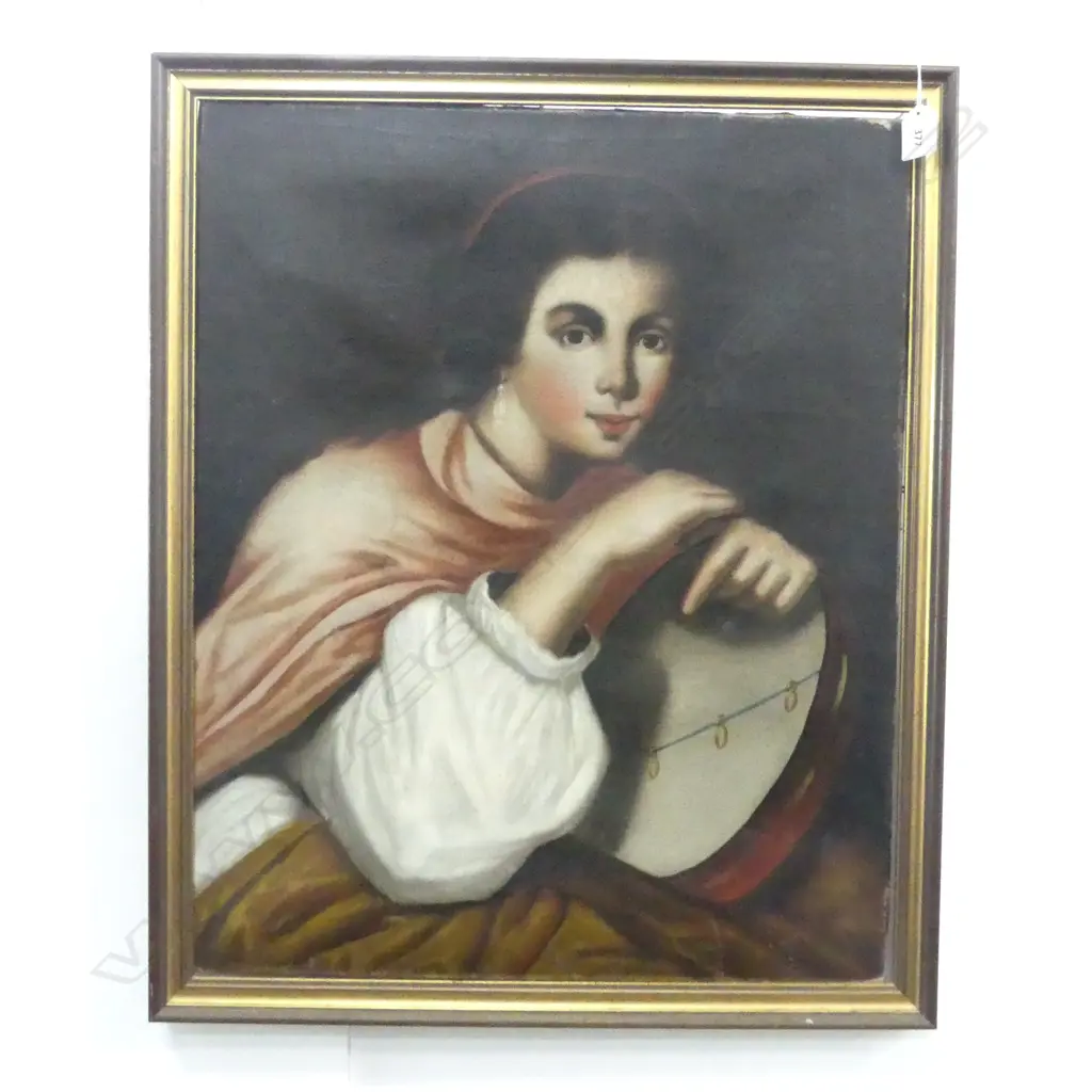 ANTIQUE PORTRAIT, OIL ON CANVAS 610x500mm frame not fitted, old repairs Image 1++