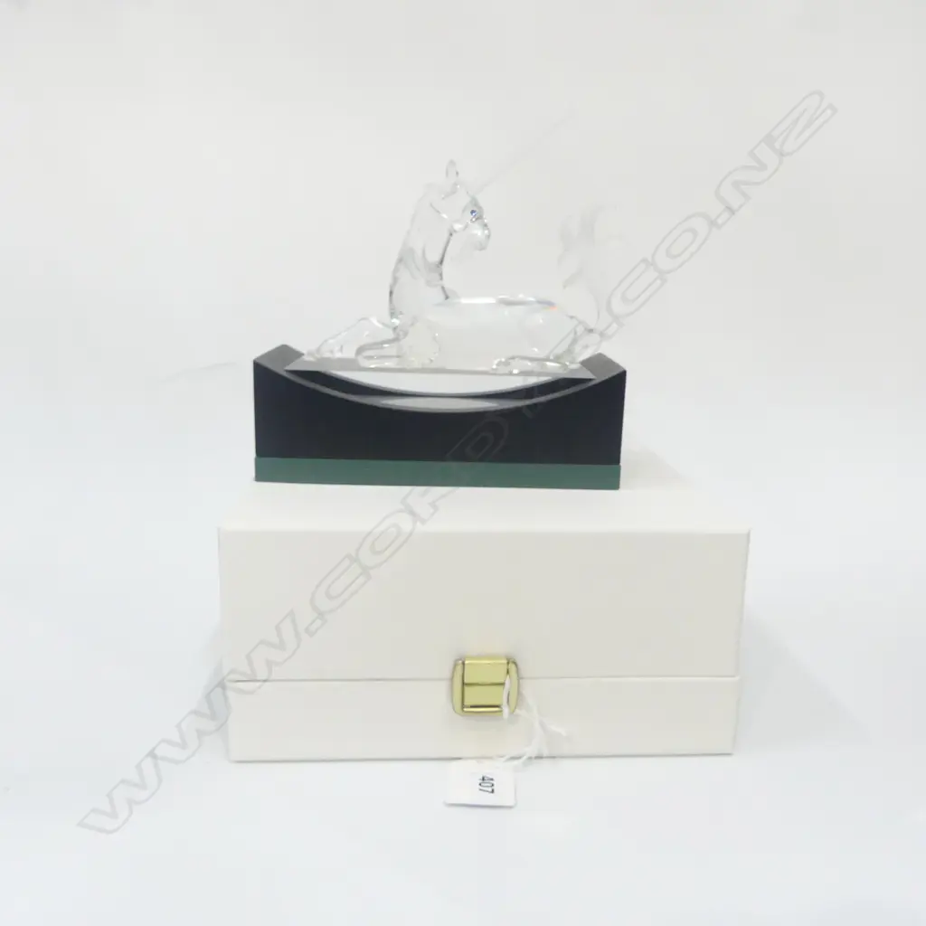 SWAROVSKI 'FABULOUS CREATURES' THE UNICORN, CASED & BOXED H.110mm Image 1++