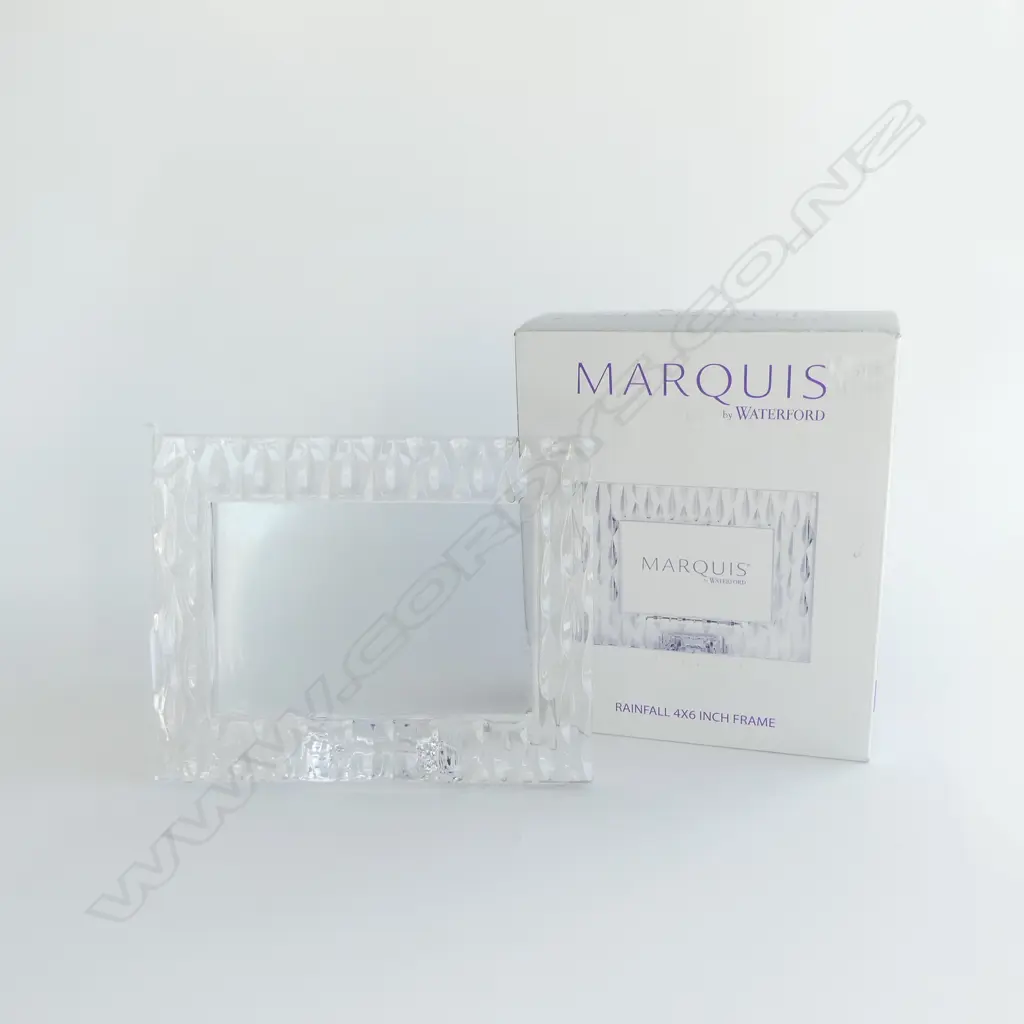 MARQUIS BY WATERFORD 'RAINFALL' PHOTO FRAME 160x205mm boxed as new Image 1++