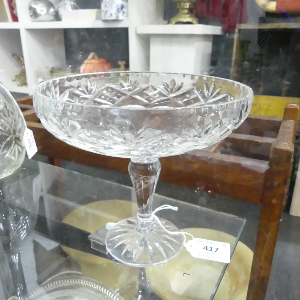 ROYAL DOULTON CRYSTAL PEDESTAL BON BON DISH Image 1++