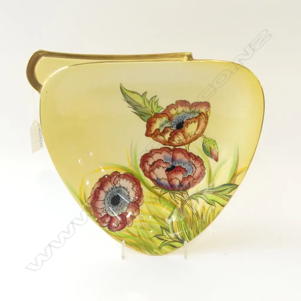 CARLTON WARE ICELAND POPPIES TRIANGULAR DISH W.255mm Image 1++