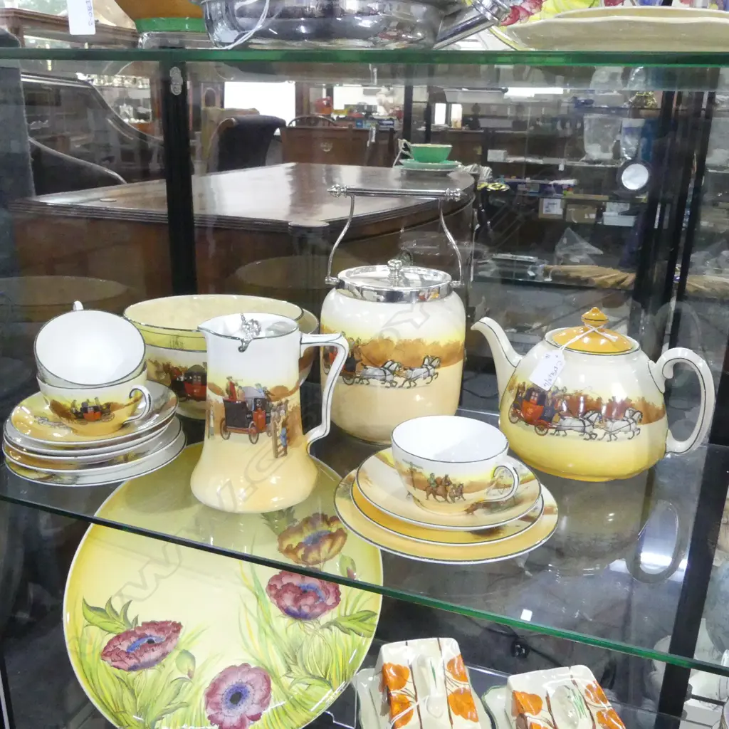 16 PCES ROYAL DOULTON COACHING DAYS Image 1++