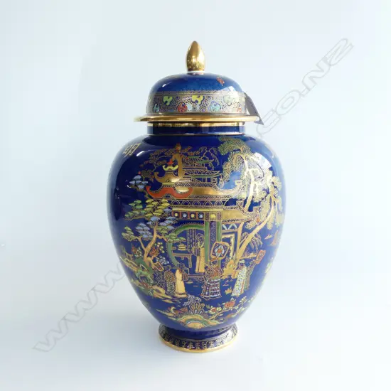 CARLTON WARE NEW MIKADO LIDDED GINGER JAR H.280mm