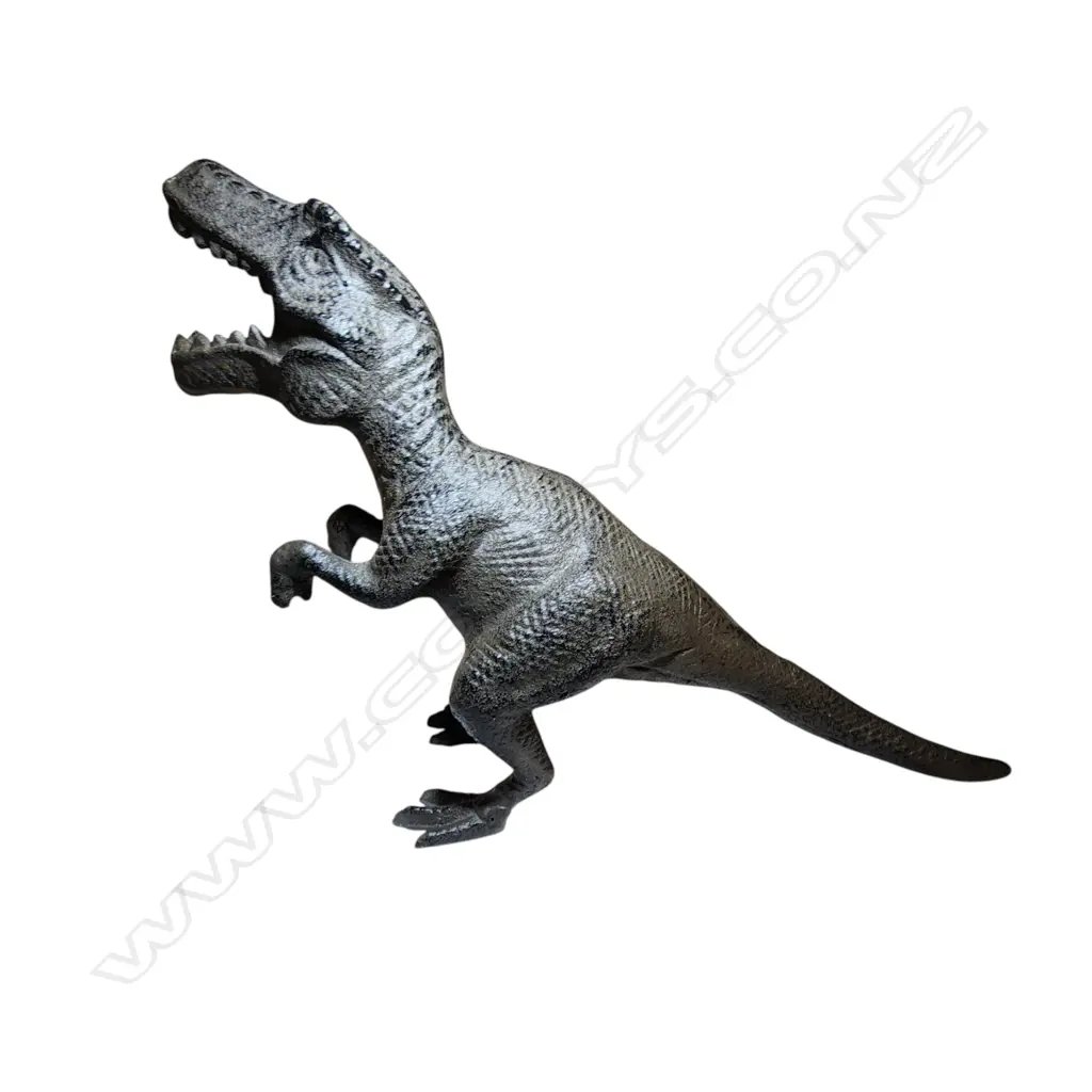 SCULPTURE STATUE CAST IRON T. REX DINOSAUR ORNAMENT - 250x180x90mm Image 1++
