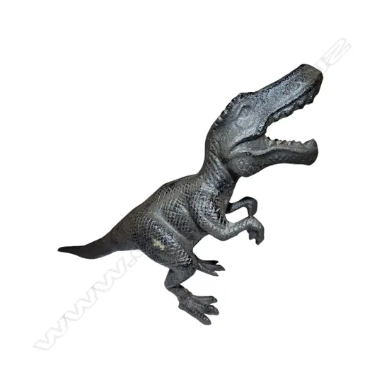 SCULPTURE STATUE CAST IRON T. REX DINOSAUR ORNAMENT - 250x180x90mm
