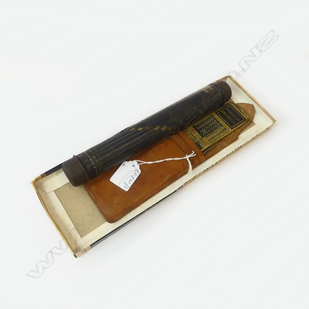 ADDIATOR UNIVERSAL CALCULATOR & DARNLEY’S PATENT ROTATABLE LIGHTNING CALCULATOR, L.170MM-230MM Image 1++