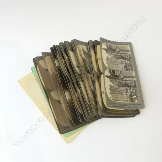 22 ANTIQUE STEREOVIEW CARDS OF USA NEW YORK NIAGRA FALLS ETC 
