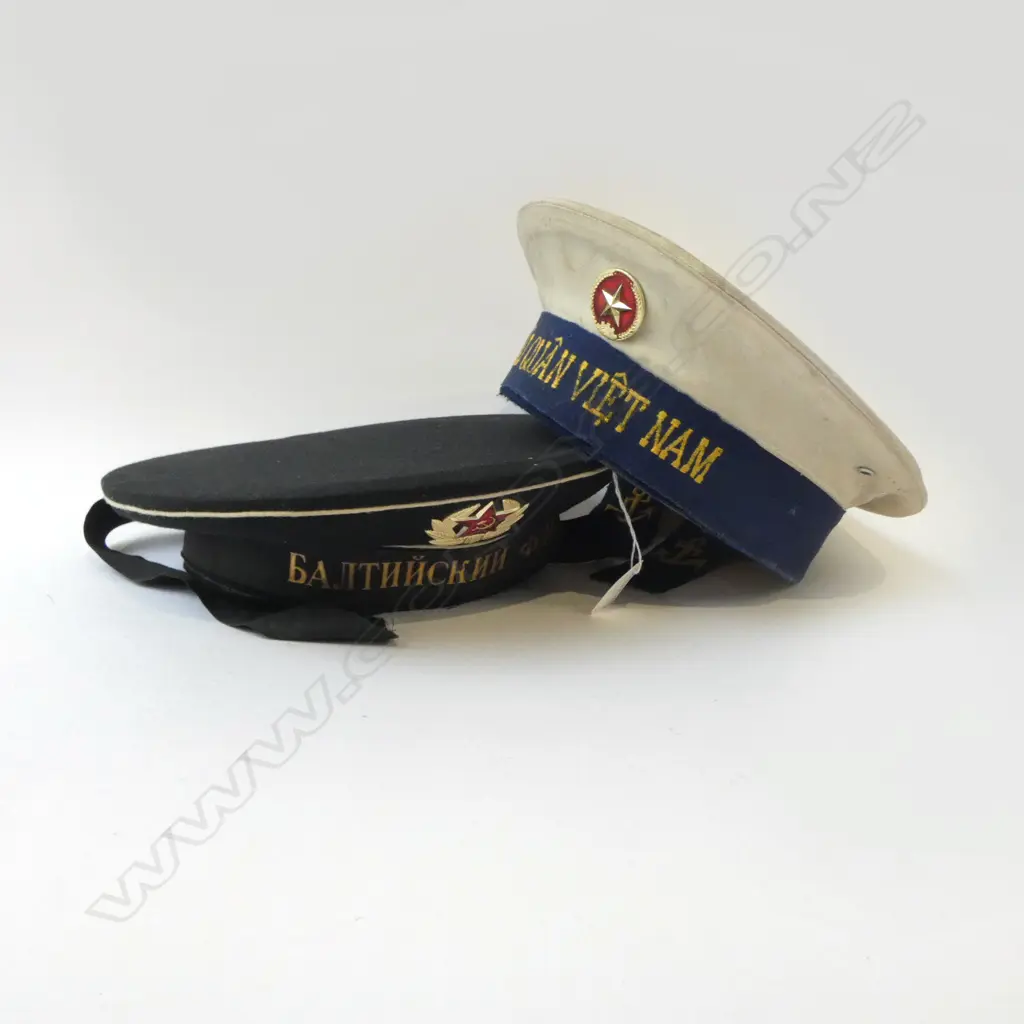 X1 BALTIC FLEET X1 VIETNAMESE NAVY CAPS 1950-1960 Image 1++