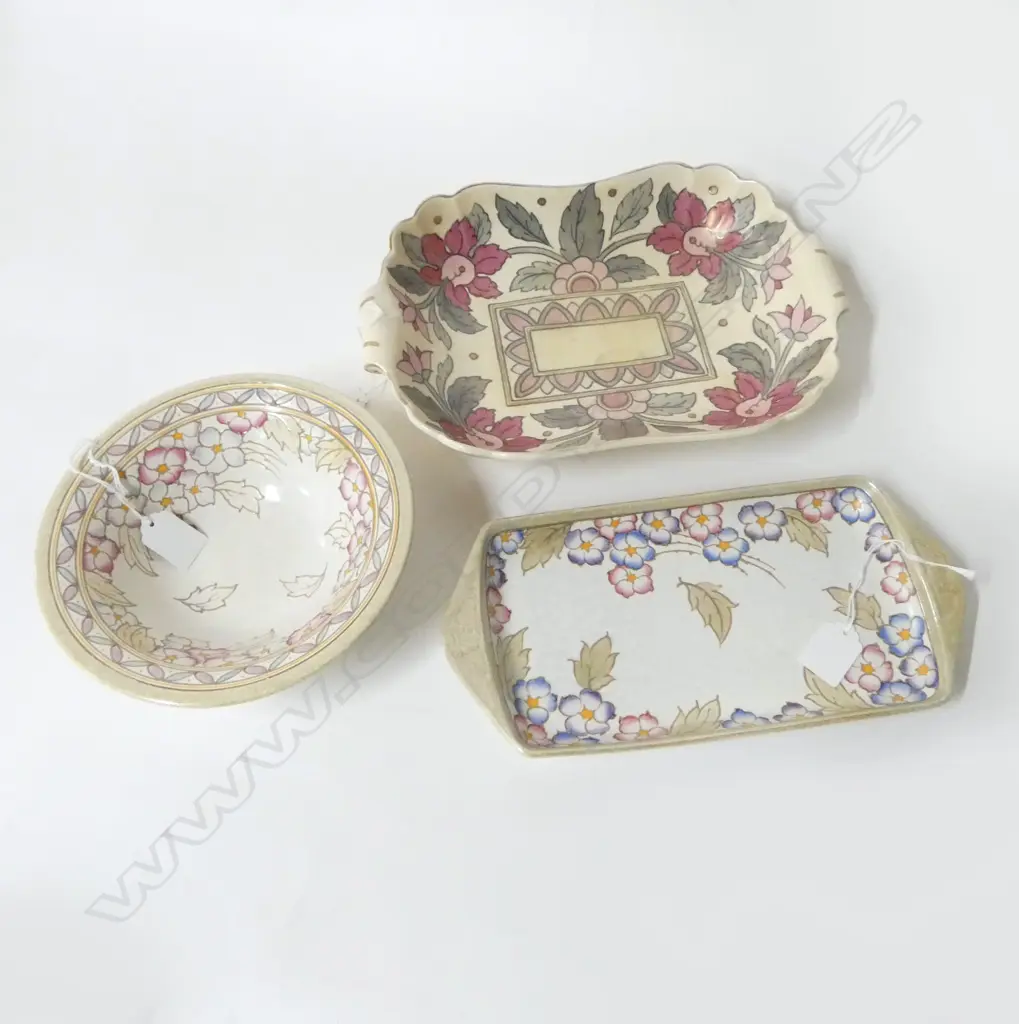 2 PCS CHARLOTTE READ CHINA BOWL DIA200MM SANDWICH PLATE L200MM & DUCAL DISH L300MM Image 1++