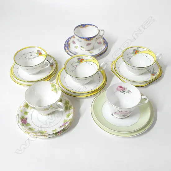 6 SHELLEY CSP SETS MIXED PATS