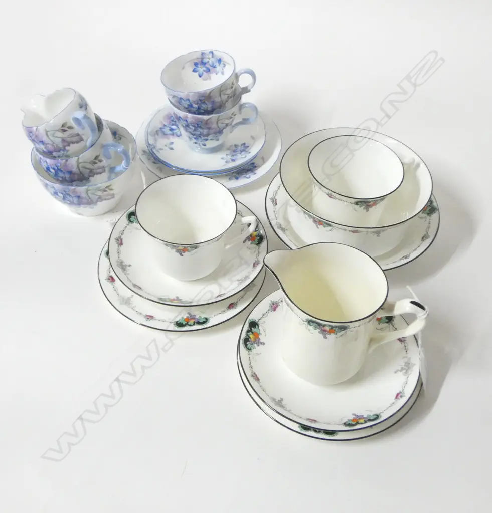 2 PART SHELLEY TEASETS Image 1++