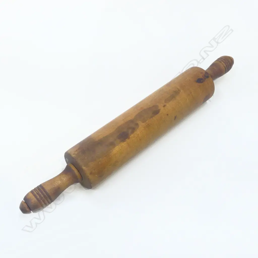 VINTAGE WOODEN ROLLING PIN L.450mm Image 1++