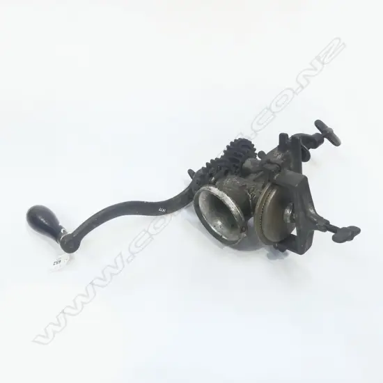 (1477) VINTAGE CAST IRON & TIN TABLETOP 'CORONA' CORN MILL H.340mm