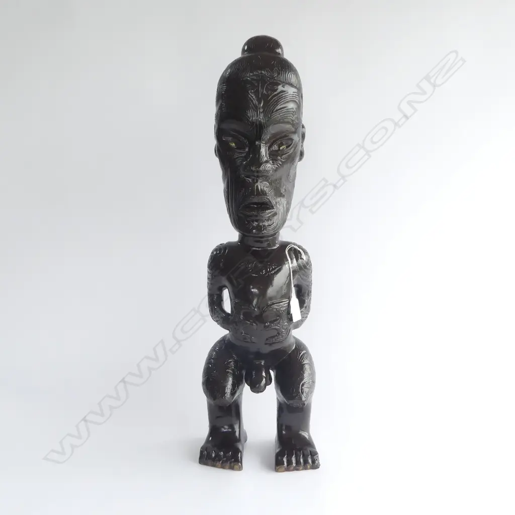 LARGE BROWN PAINTED BRASS TEKOTEKO STANDING FIGURE H.625mm Image 1++