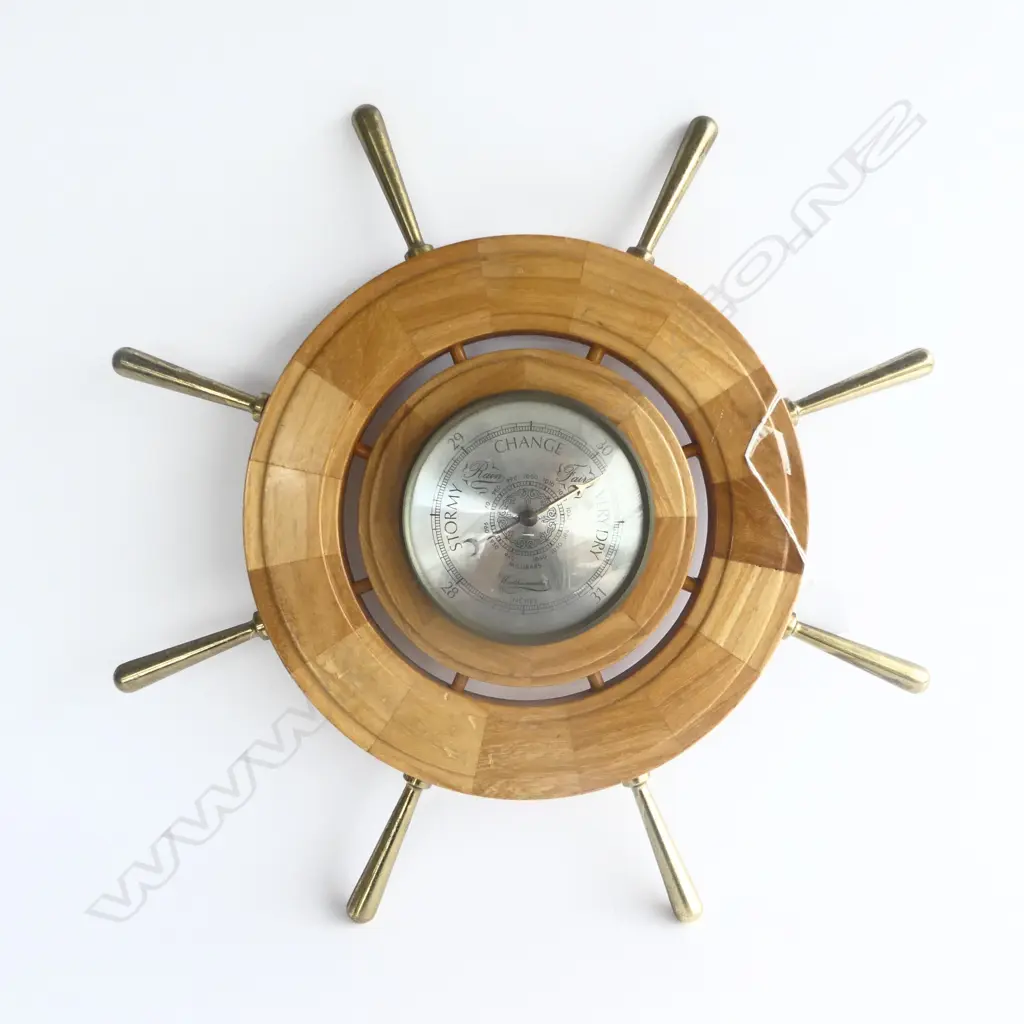 SHIPS WHEEL BAROMETER Dia.450mm Image 1++