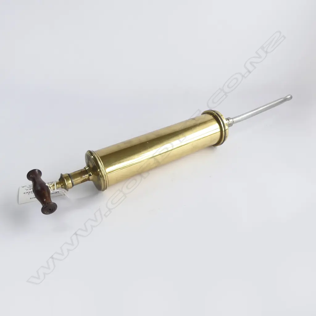 ANTIQUE BRASS VETERINARY COW DOUCHE L.690mm Image 1++