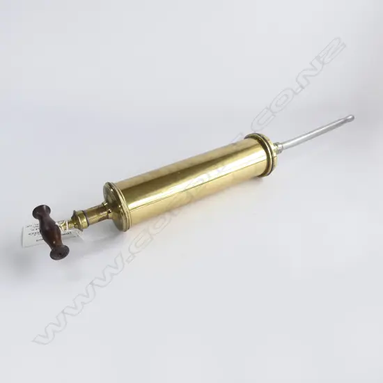 ANTIQUE BRASS VETERINARY COW DOUCHE L.690mm