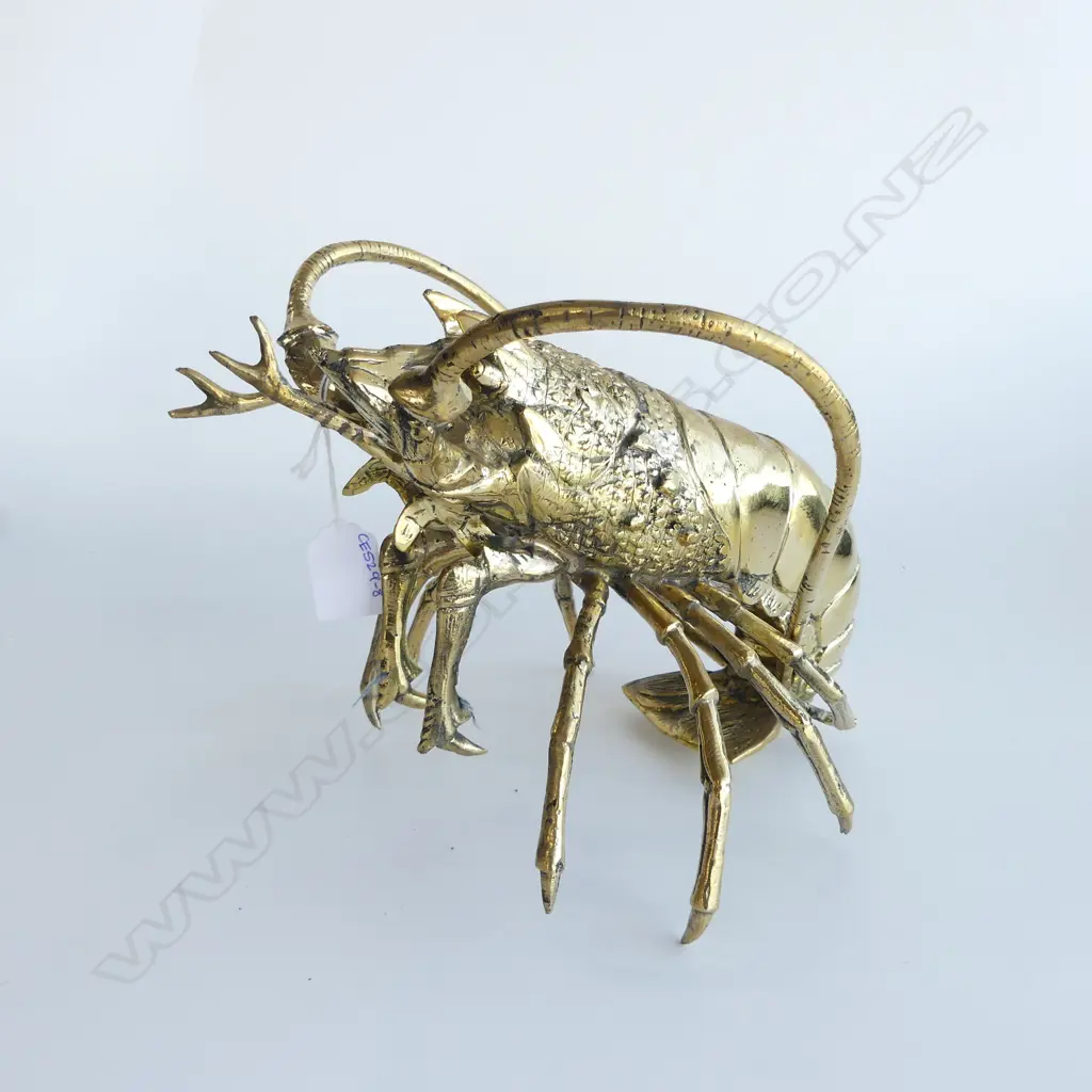 BRASS CRAYFISH ORNAMENT L.290mm Image 1++